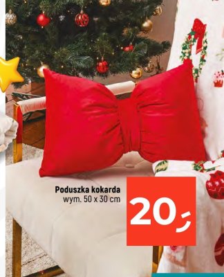 Poduszka kokarda 50 x 30 cm promocja w Dealz