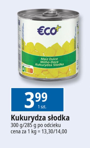 Kukurydza Eco+ promocja