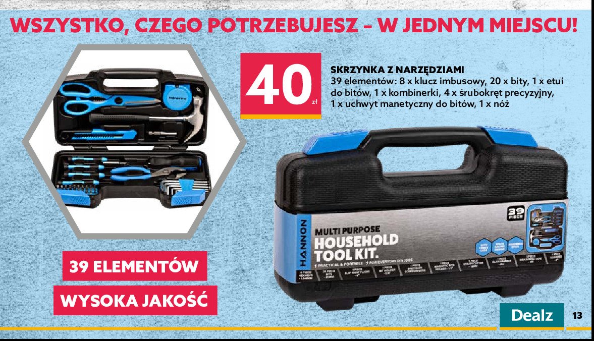 Skrzynka z narz臋dziami Hannon promocja