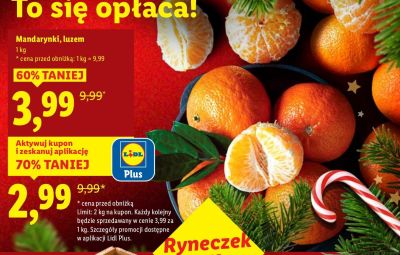 Mandarynki luzem promocja w Lidl