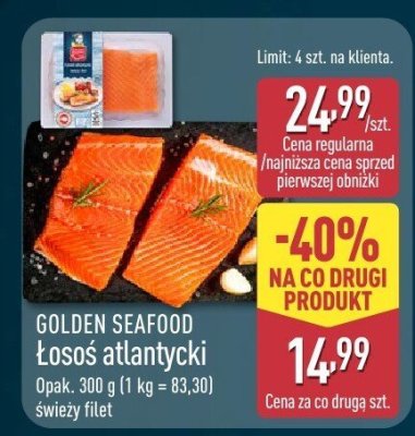 Filet łosoś atlantycki świeży Golden Seafood promocja w Aldi