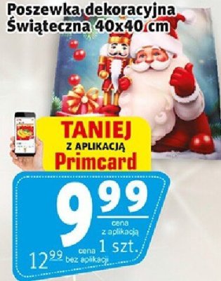 Poszewka dekoracyjna Świąteczna 40x40 cm promocja w Prim Market