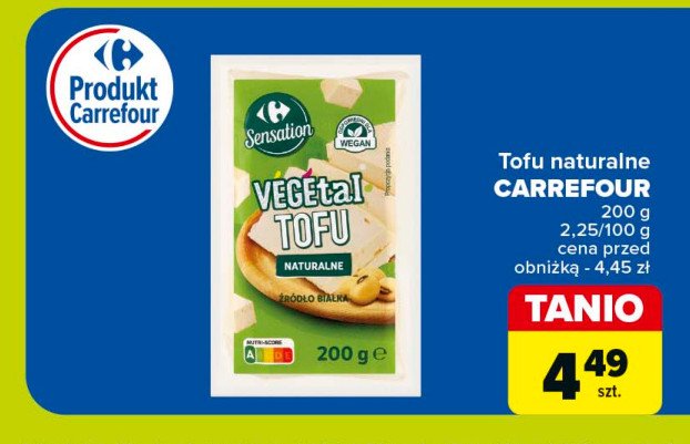 Tofu naturalne Carrefour sensation promocja