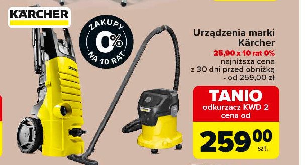 Odkurzacz kwd 2v Karcher promocja w Carrefour