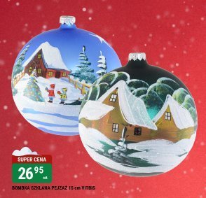 Bombka szklane pejzaż 10 cm promocja w bi1