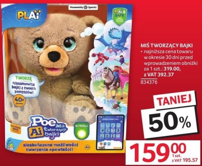 Miś tworzący bajki promocja w Selgros