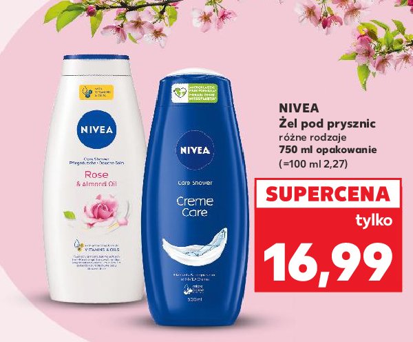 Żel pod prysznic rose & almond oil & mandelol Nivea promocja