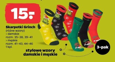 Skarpetki damskie / męskie 3-pak promocja w Netto