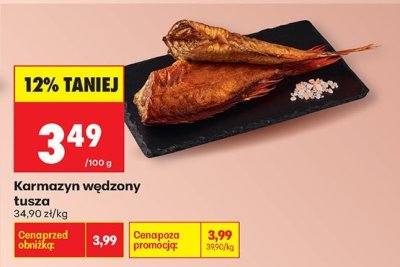Karmazyn wędzony łusza promocja w Biedronka