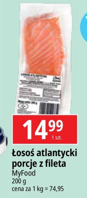 Łosoś atlantycki filet ze skórą Myfood promocja w Selgros