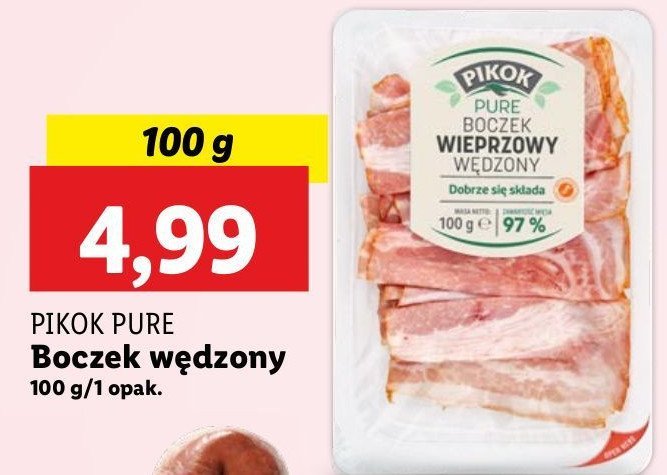 Boczek wedzony Pikok pure promocja