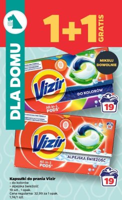 Kapsułki do prania alpejska świeżość 1+1 GRATIS promocja w Netto