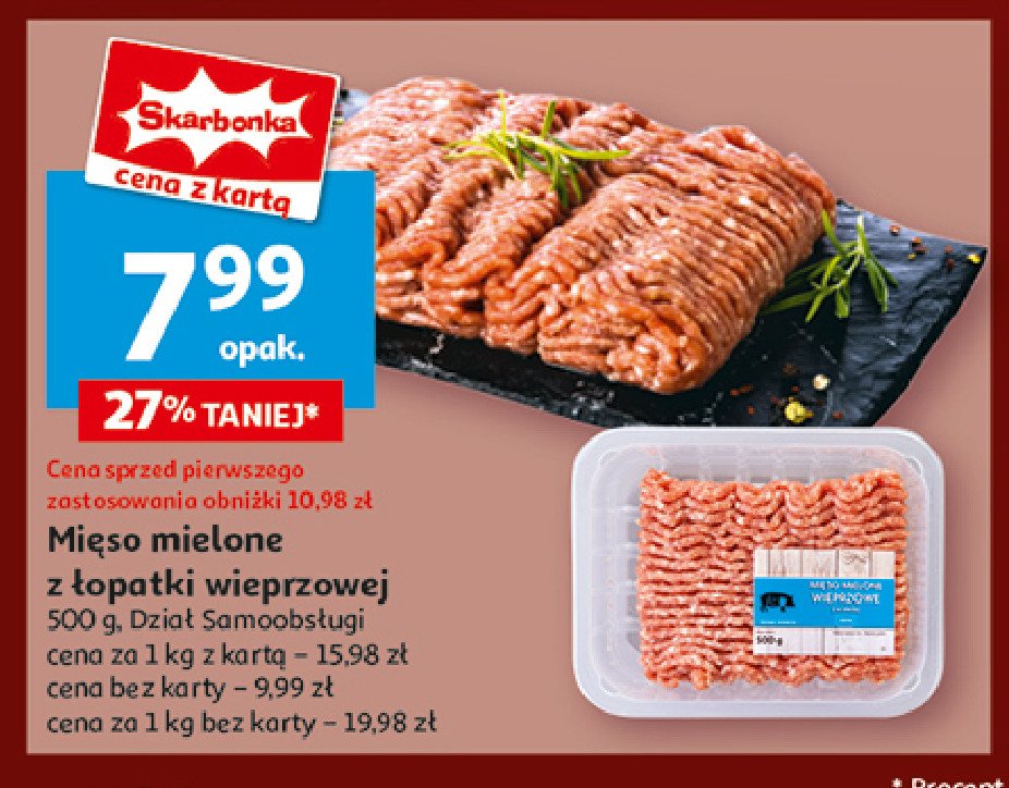 Mięso mielone z łopatki wieprzowej promocja