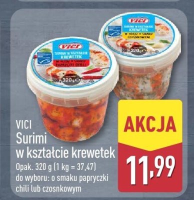 Surimi w kształcie krewetek promocja w Aldi