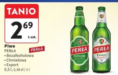 Piwo PERŁA Chmielowa promocja w Intermarche