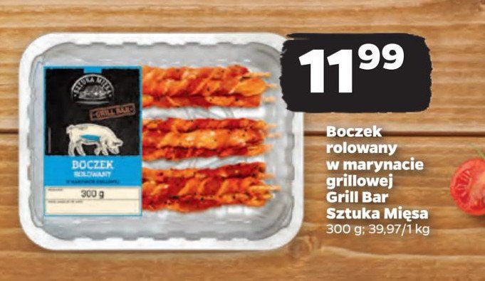 Boczek w marynacie grillowej plastry promocja