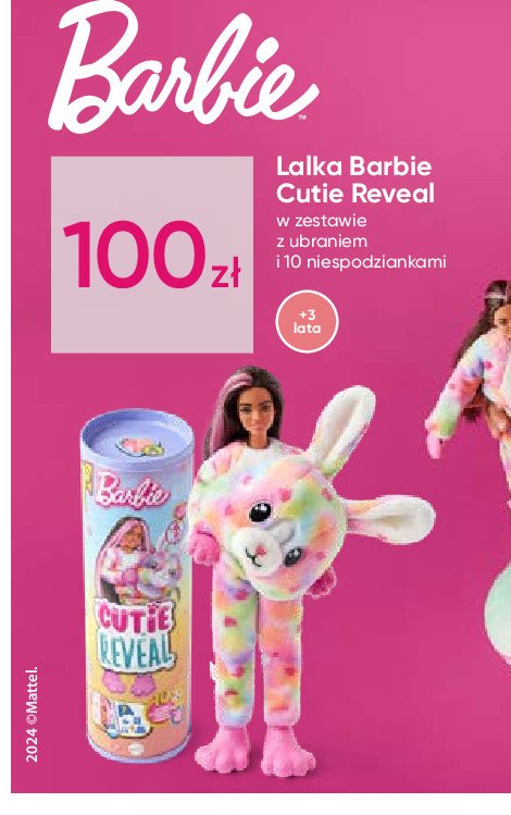 Lalka barbie cutie reveal zwierzaczki Mattel promocja w Pepco