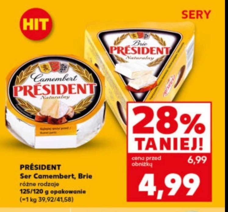 Ser naturalny President brie promocja