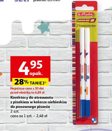 Korektor w piórze Herlitz promocja