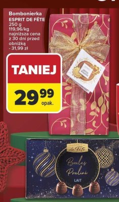 Bombonierka ESPRIT DE FETE 250 g promocja w Carrefour