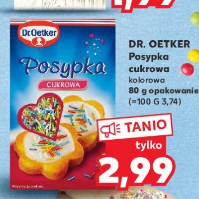 Posypka cukrowa Dr. oetker promocja