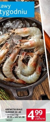 Krewetki białe surowe 30-40 promocja w Selgros