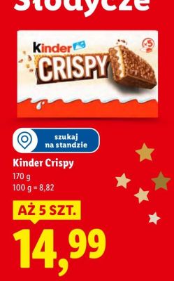 Czekolada Kinder Crispy promocja w Lidl