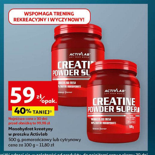 Kreatyna Activlab promocja w Auchan