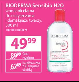 Woda micelarna Bioderma sensibio h2o promocja