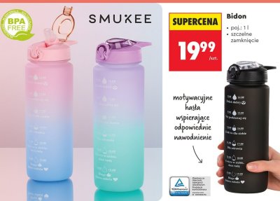 Bidon SMUKEE promocja w Biedronka