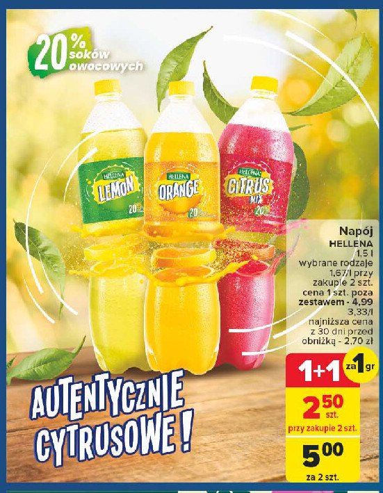 Napoj Hellena orange promocja