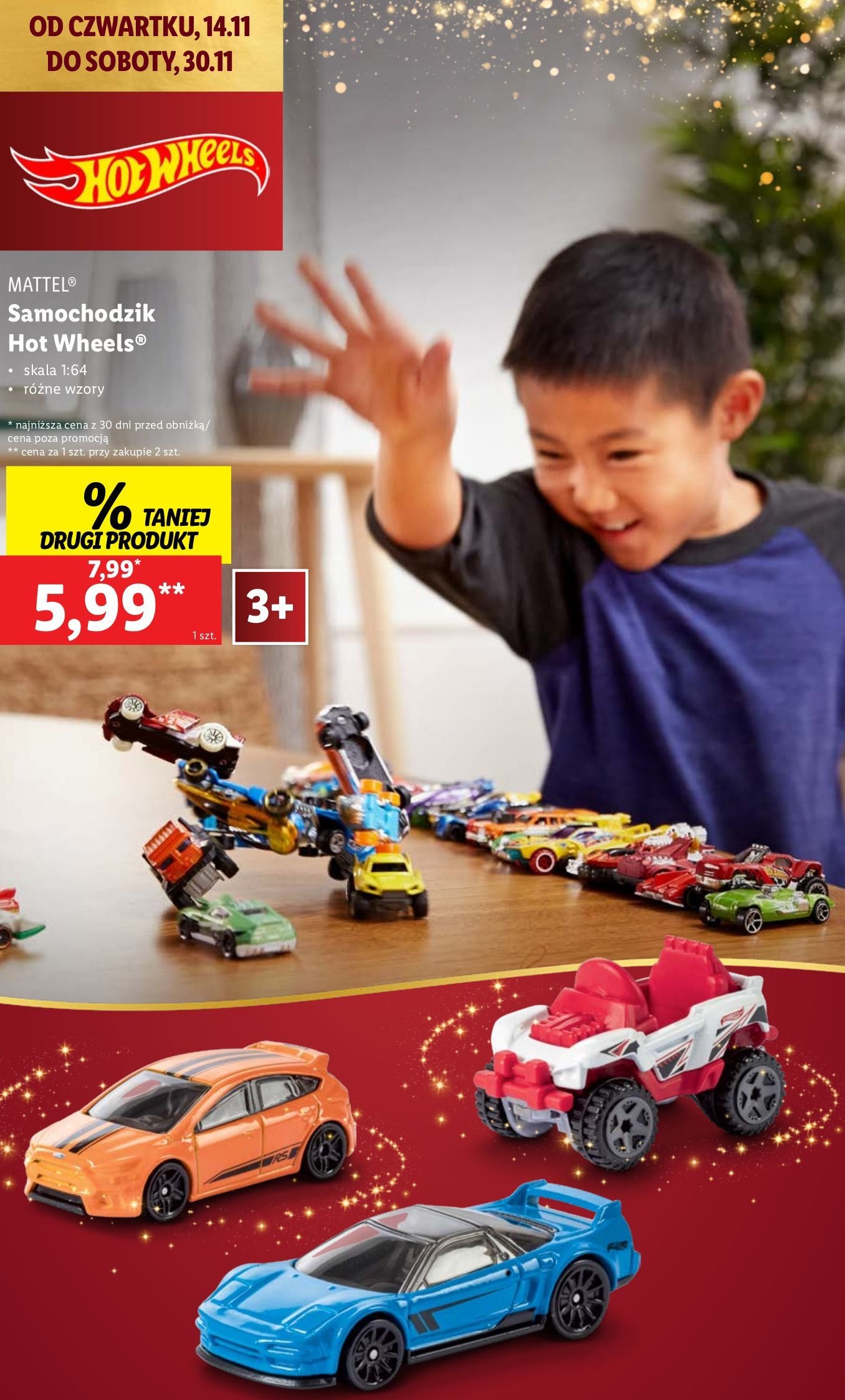 Samochodzik hot wheels Mattel promocja w Lidl