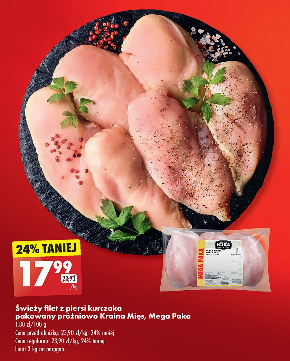 Filet z piersi kurczaka Kraina mięs promocja