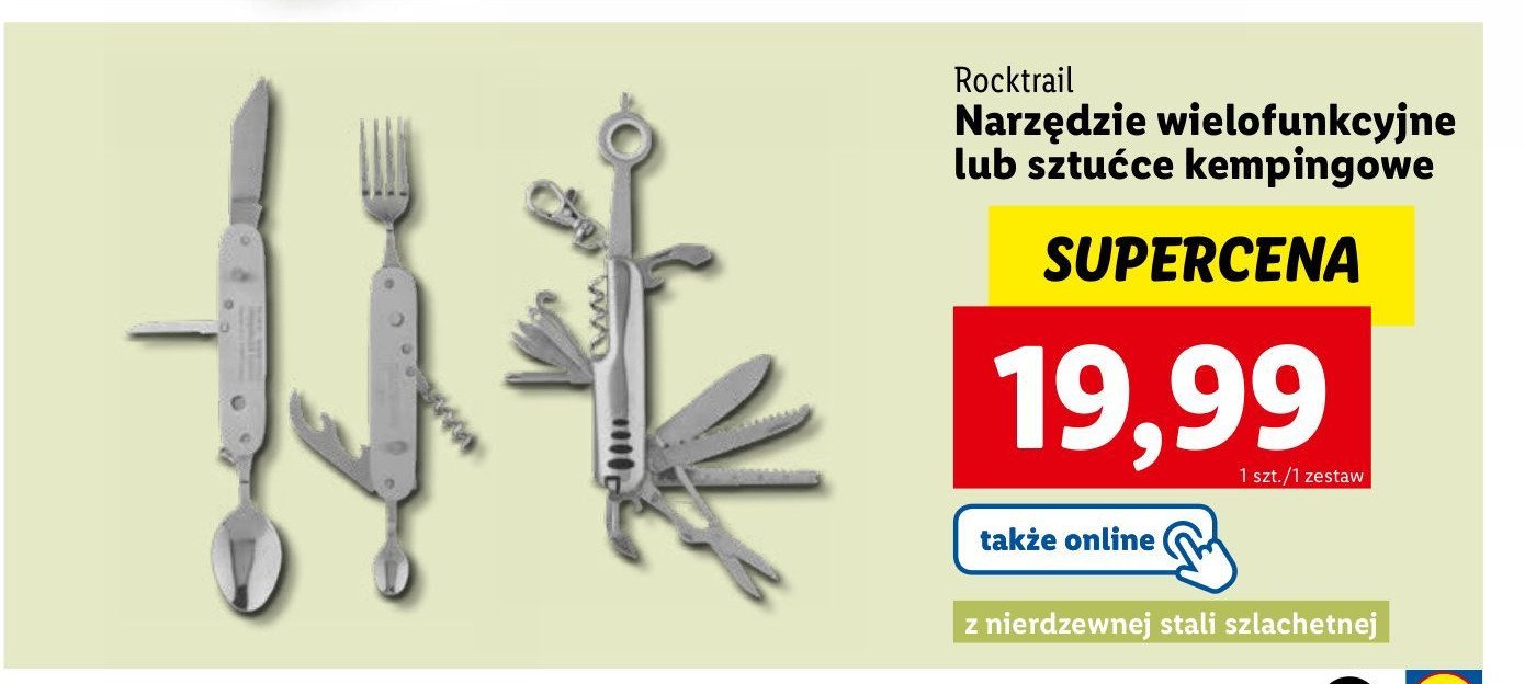 Sztućce kempingowe ROCKTRAIL promocja