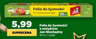 Folia do żywności z nożykiem 30 m promocja w Netto