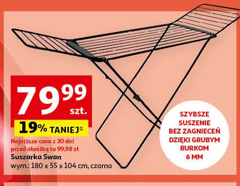 Suszarka na pranie swan 20 m czarna promocja