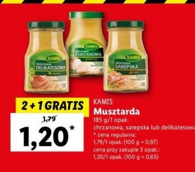Musztarda sarepska Kamis promocja