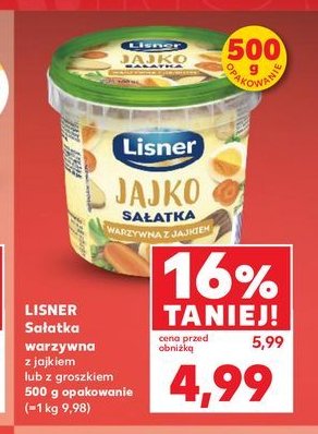 Sa艂atka rodzinna warzywna z jajkiem Lisner promocja