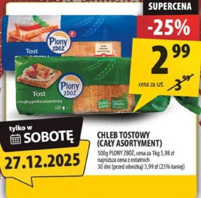 Chleb tostowy (cały assortment) promocja w Arhelan
