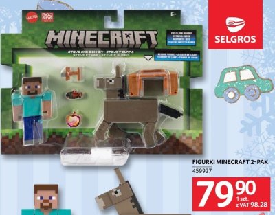 Figurki Minecraft 2-pak promocja w Selgros