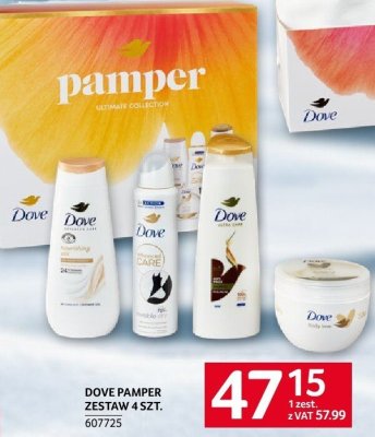 Zestaw kosmetyków Dove Pamper 4 szt. promocja w Selgros