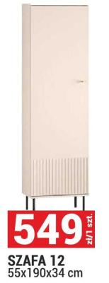 Szafa 12 SYSTEM SOPHIE 55x190x34 cm promocja w Merkury Market