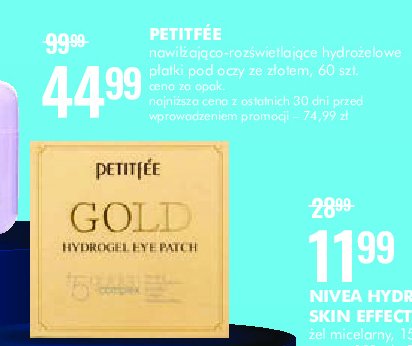P艂atki pod oczy ze z艂otem Petitfee gold promocja