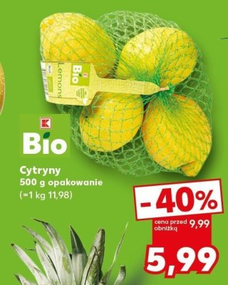 Cytryny Bio 500 g promocja w Kaufland