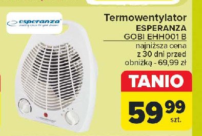 Termowentylator ehh001 Esperanza promocja