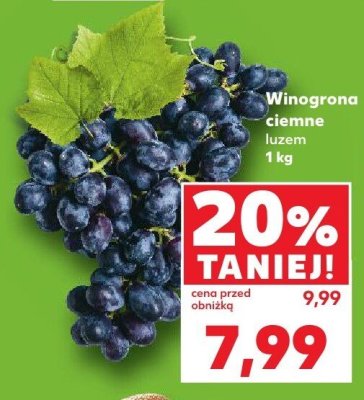 Winogrona ciemne luzem promocja w Kaufland