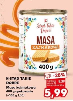 Masa kajmakowa 400 g promocja w Kaufland
