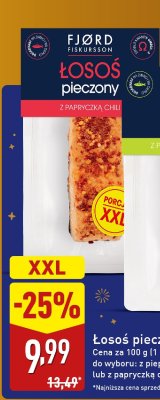 Łosoś pieczony XXL z papryką chili Fjord Fiskursson promocja w Aldi