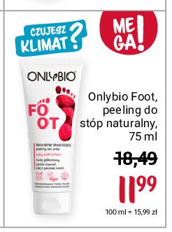 Peeling do st贸p naturalny Only bio Onlybio promocja