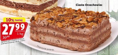 Ciasto Orzechowiec Cukiernia MAZURSKA promocja w Prim Market